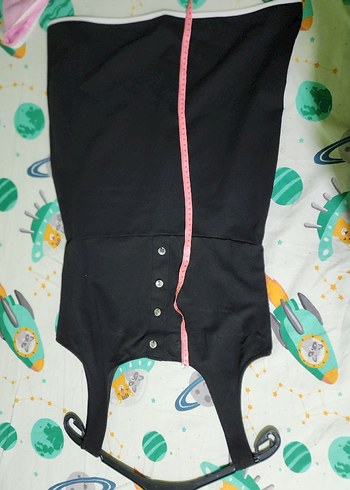 Düğmeli Siyah Midi Kadın Elbise - Görsel 3