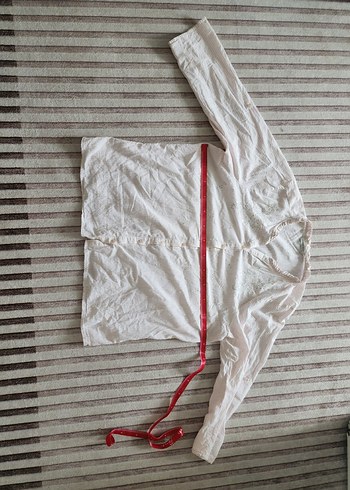 Beyaz V Yaka Kadın Keten Gömlek - Görsel 5