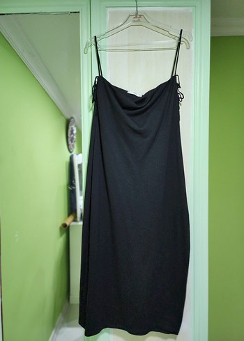 Siyah Midi Dar Kesim elbise - Mango - Görsel 5