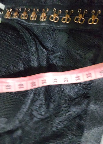 Siyah Gotik Dantel Midi Sütyen - Görsel 3