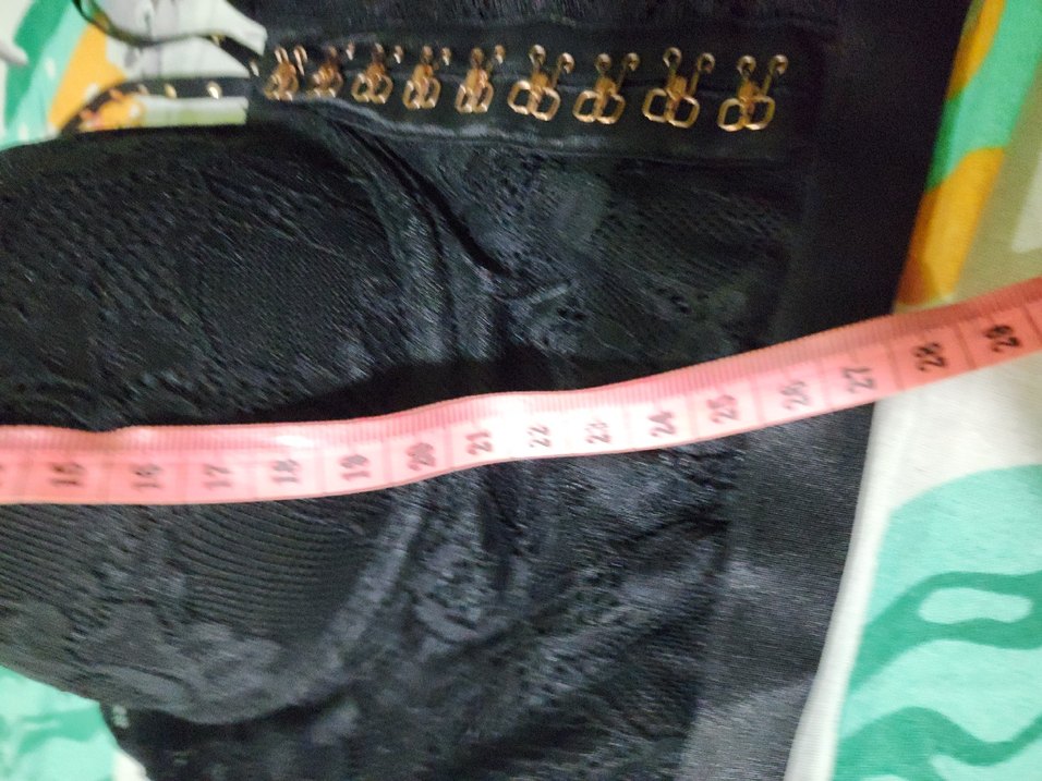 Siyah Gotik Dantel Midi Sütyen - Görsel 3