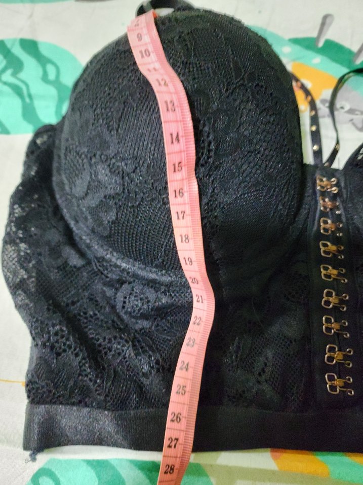 Siyah Gotik Dantel Midi Sütyen - Görsel 2