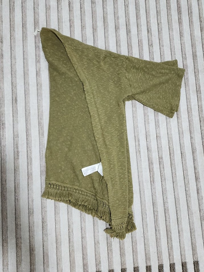 Bej Bohem Salaş Örgü Hırka - Görsel 3