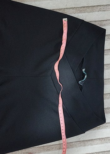 Gri Kadın Kumaş Pantolon Elastik Bel - Görsel 4