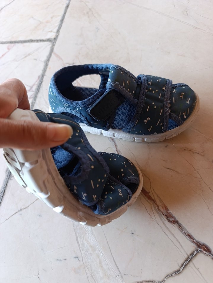 Vicco unisex kız erkek çocuk lacivert cırt cırtlı sandalet - Görsel 2