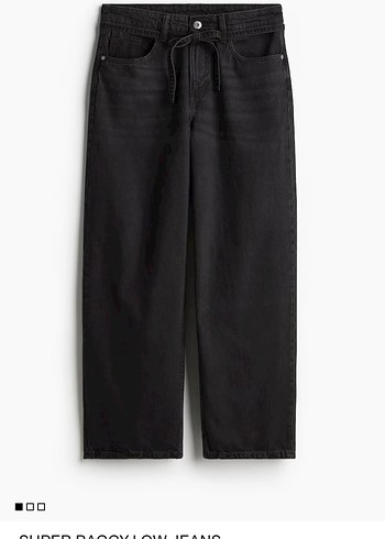 Kemerli Siyah Kadın Denim Pantolon