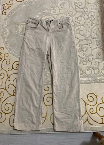 Bej Rahat Kesim baggy Pantolon