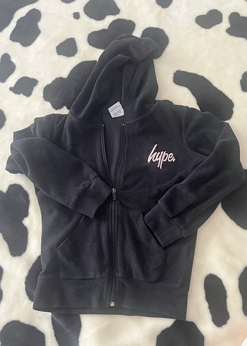 8 Yaş Beden Kız Çocuk Pembe Fermuarlı İnce Sweatshirt