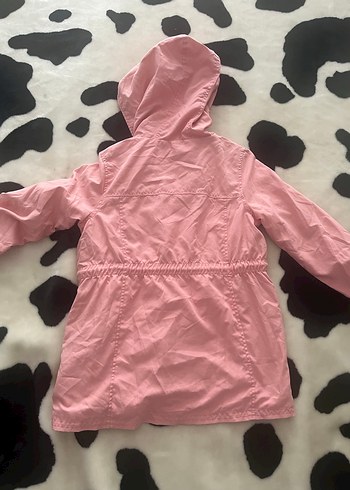 Defacto Kız Çocuk Pembe Kapüşonlu Düğmeli Mont