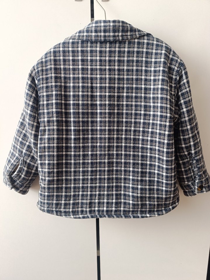 Gri Kareli Erkek Çocuk Pamuklu Gömlek - Görsel 3