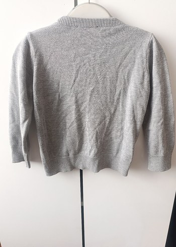 Gri Erkek Çocuk Triko Hırka - Görsel 4