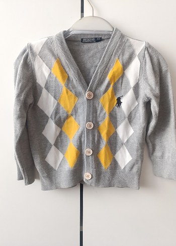 Gri Erkek Çocuk Triko Hırka - Görsel 2