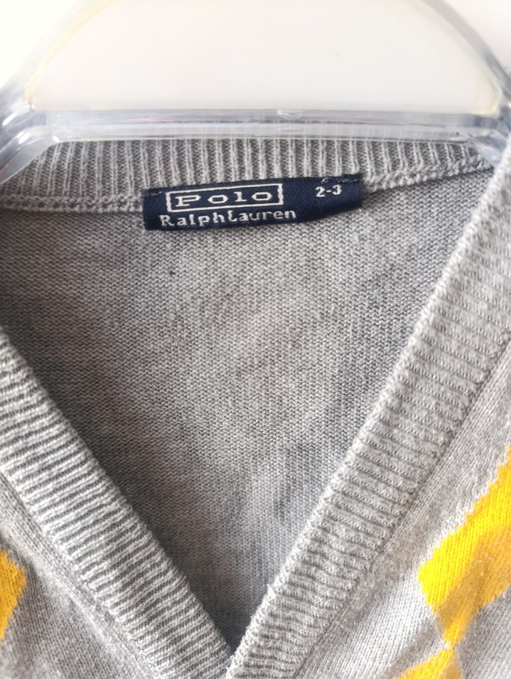 Gri Erkek Çocuk Triko Hırka - Görsel 3