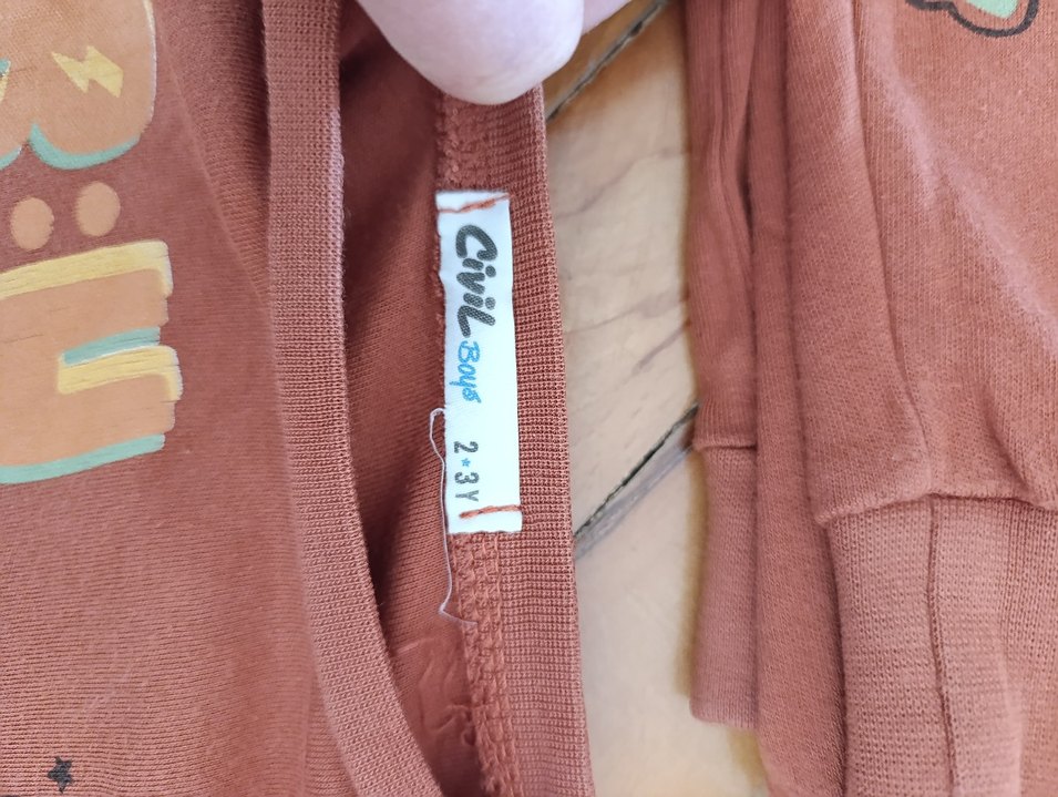 Erkek Çocuk Renkli Baskılı Kahverengi Eşofman Takımı - Görsel 3