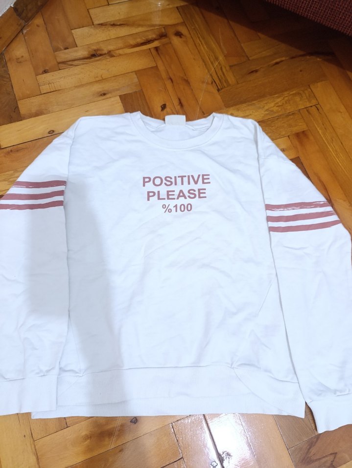 LC Waikiki Beyaz  Sweatshirt - Görsel 2