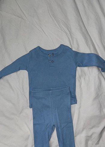 Mavi Uzun Kollu Bebek Takımı