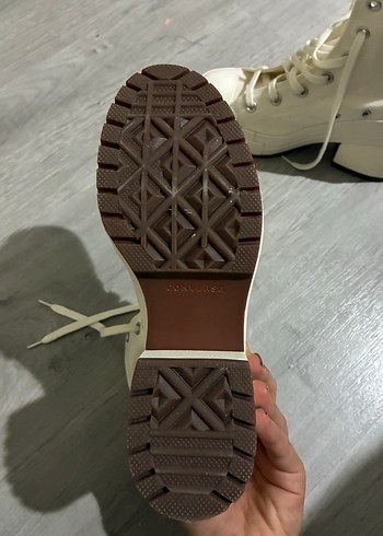 39 Beden beyaz Renk Krem platform topuklu