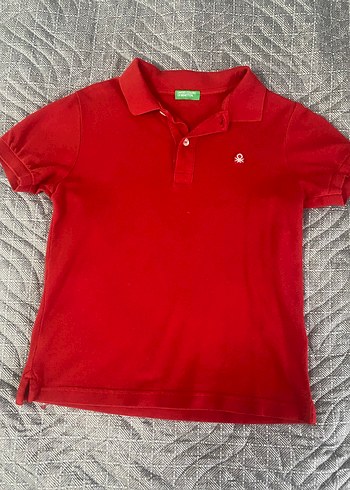 Benetton Erkek Kırmızı Kısa Kollu Polo Tişört