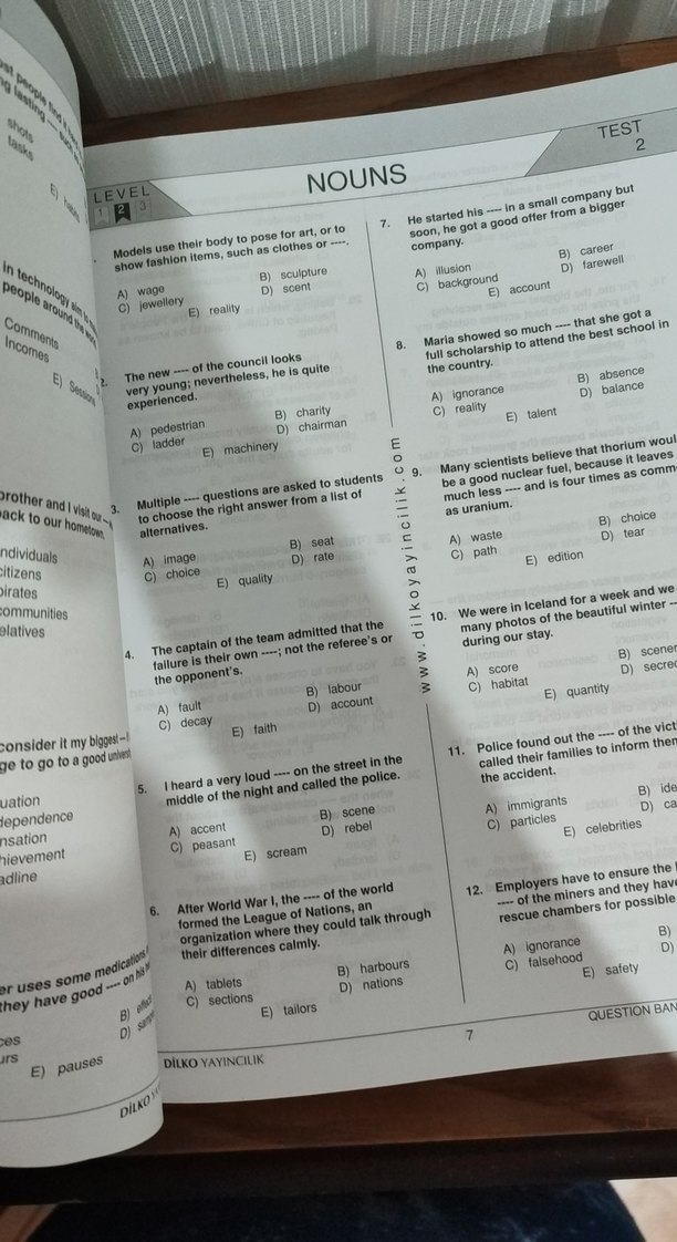 Champion 11.1 Vocabulary Soru Bankası - Görsel 3