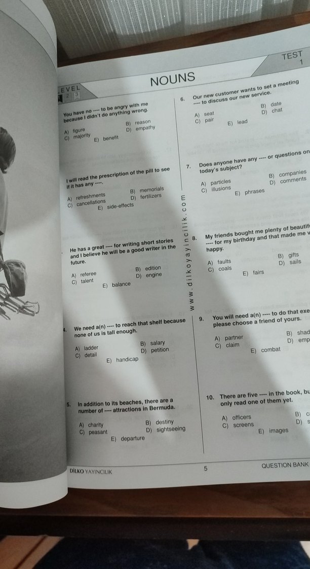 Champion 11.1 Vocabulary Soru Bankası - Görsel 2
