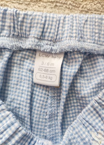 Mavi Nakışlı Bebek Kız Kıyafet Seti 3-6 ay - Görsel 3