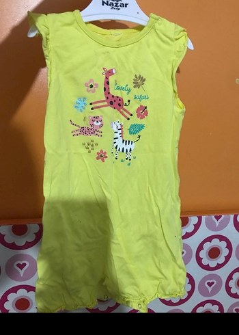 Renkli Baskılı Bebek Kız Tulum - Görsel 2