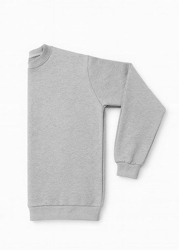 Gri Kadın Sweatshirt - Görsel 2