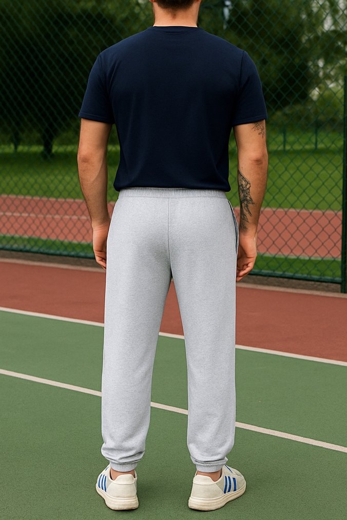 Gri Slimfit Jogger Erkek Eşofman Altı - Görsel 2