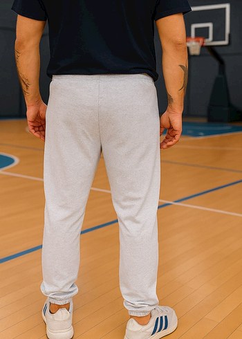 Gri Slimfit Jogger Erkek Eşofman Altı - Görsel 3