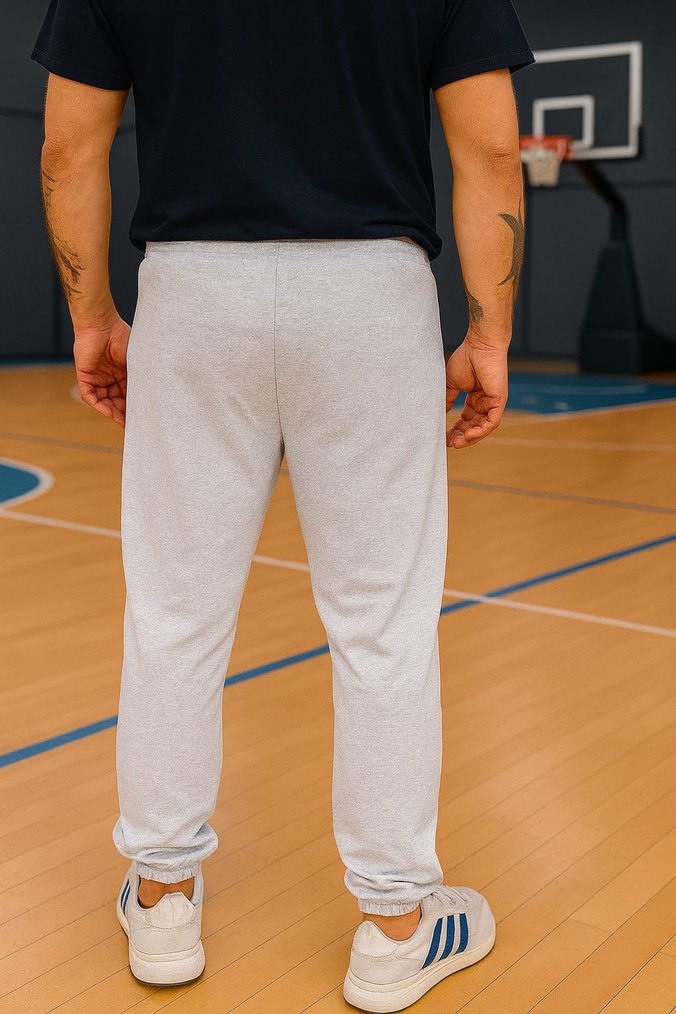 Gri Slimfit Jogger Erkek Eşofman Altı - Görsel 3