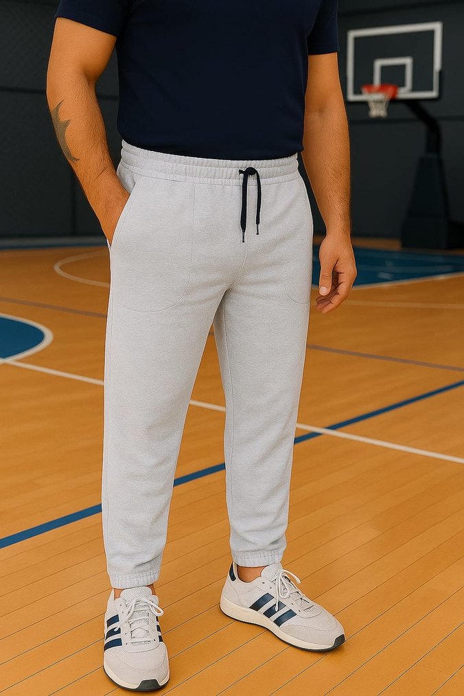 Gri Slimfit Jogger Erkek Eşofman Altı - Görsel 2