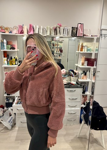 s Beden kahverengi Renk Bershka Peluş Kadın Ceket