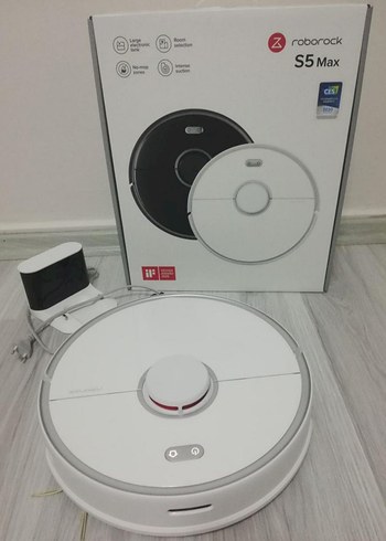 Roborock S5 Max Beyaz Akıllı Robot Süpürge