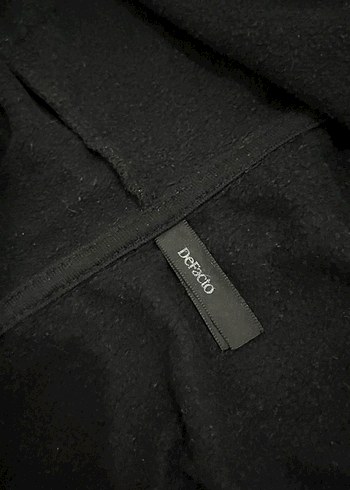 Defacto Siyah Kapüşonlu Fermuarlı kadın Sweatshirt