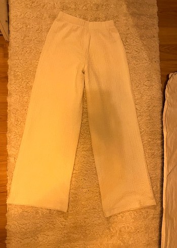 bershka Keten Midi Kadın Bol Pantolon
