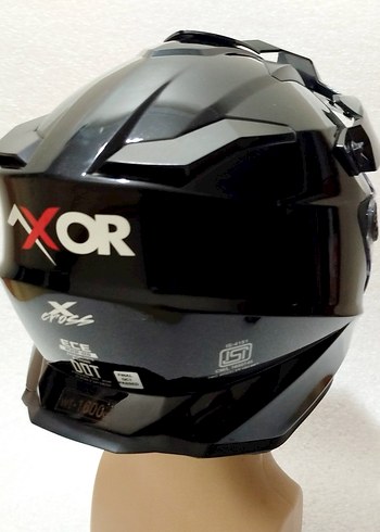 Axor xcross M-L güneş vizörlü terekli pinlock kask tertemiz - Görsel 4
