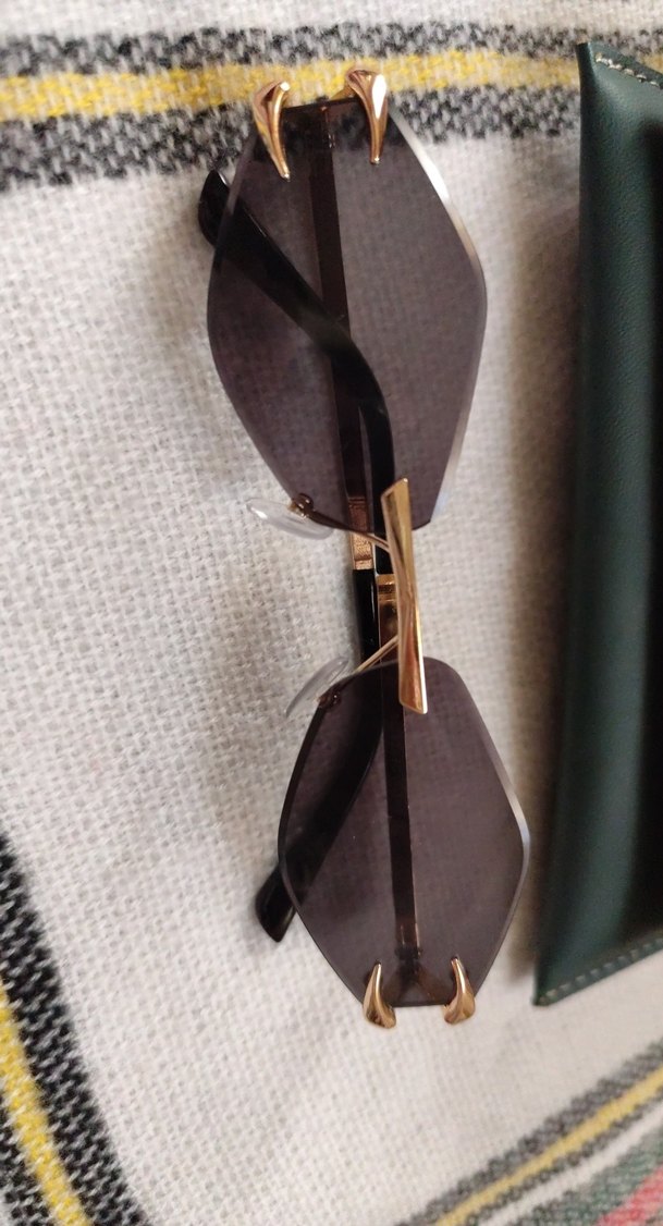 Kemer Detaylı Gri Kadın Güneş Gözlüğü - Görsel 2