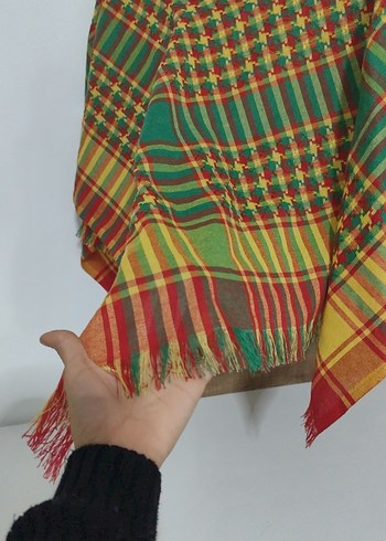 Renkli Bağlamalı Kısa Bohem Pono - Görsel 6