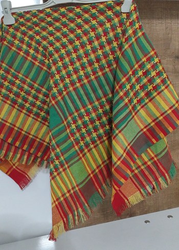 Renkli Bağlamalı Kısa Bohem Pono - Görsel 4