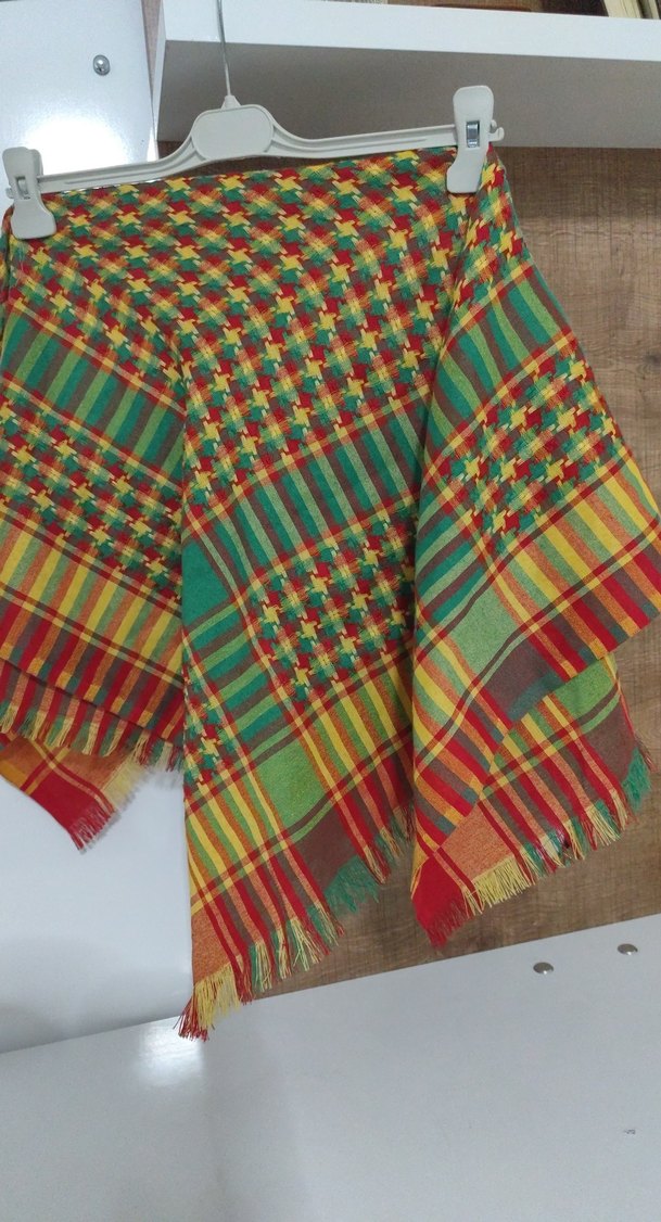 Renkli Bağlamalı Kısa Bohem Pono - Görsel 4