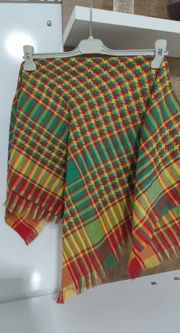 Renkli Bağlamalı Kısa Bohem Pono - Görsel 3