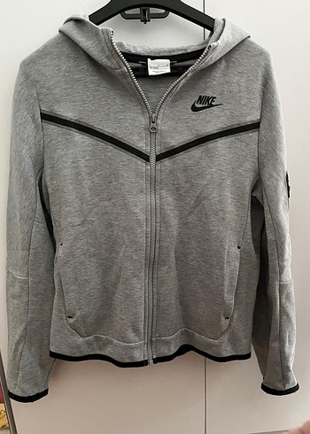 Nike Fermuarlı Gri Sweatshirt - Görsel 2