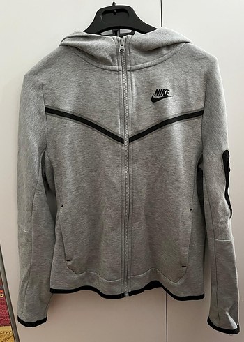 Nike Fermuarlı Gri Sweatshirt - Görsel 3