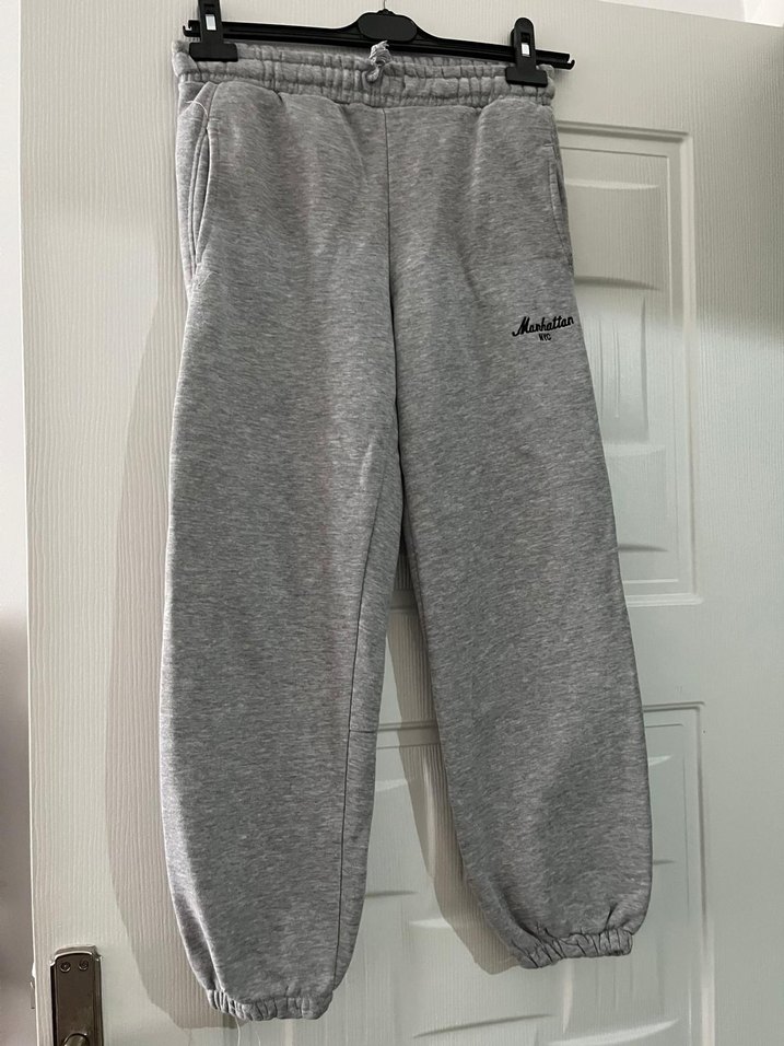 Gri Kadın Rahat Kesim Eşofman Altı - Görsel 2