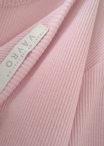 LC Waikiki Pembe Midi Uzun Kollu dar Elbise