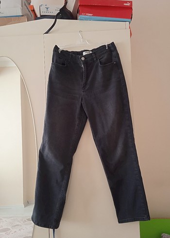siyah Normal Boy Kadın Denim Pantolon
