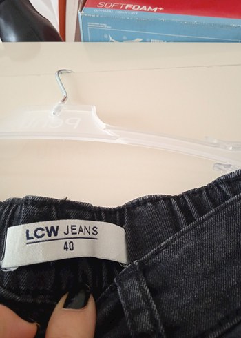 LC Waikiki siyah Normal Boy Kadın Denim Pantolon