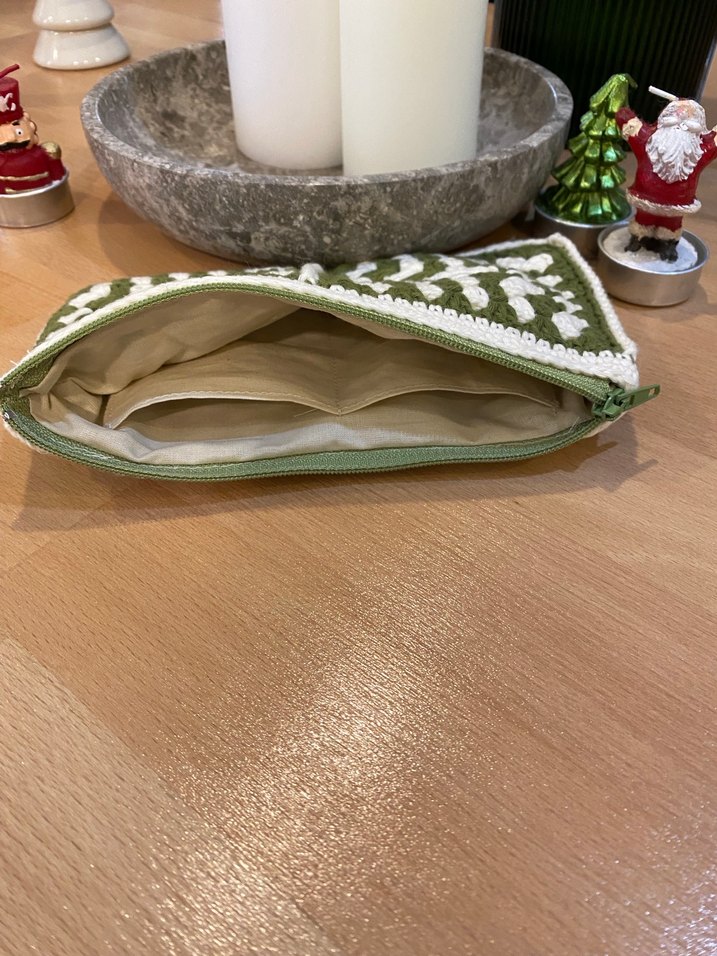 Örgü Yeşil Bohem Kadın Cüzdan - Görsel 2