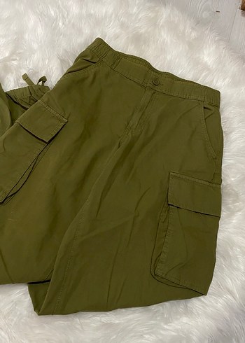 C&A Haki kargo cepli Pantolon