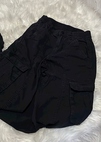 H&M sokak tarzı vintage kargo cep pantolon